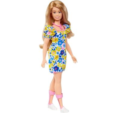 Imagem de Boneca Barbie Fashionistas com Síndrome de Down Vestido Floral- Mattel
