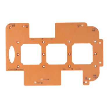 Imagem de aqxreight Modelo de Caixa Inferior de Soquete de Interruptor 7x7cm Furo Multifuncional R20 R25 R30 Modelo de Raio de Canto Com Entalhe de Broca de Roteador Tem Raio R25 Inferior Com Três Recursos de para Lata