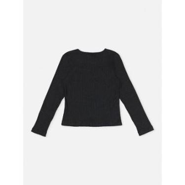 Imagem de Blusa Manga Longa Básica Canelada Black Momi-Feminino