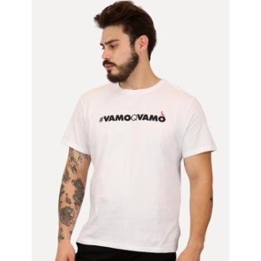 Imagem de Camiseta Reserva Masculina Regular Vamoqvamo Branca-Masculino