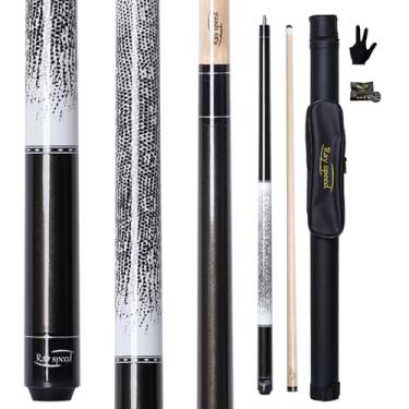 Imagem de Ray speed Taco de sinuca com aderência impressa em 3D e ponta de 13 mm - Perfeito para jogos de precisão, taco de sinuca de baixa deflexão para maior precisão, ideal para entusiastas de tacos de