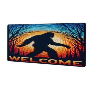 Imagem de Tapete de rato grande grande cor abstrata à prova d 'água computador estendido tapete protetor de mesa tapete antiderrapante base de borracha para escritório, computador, teclado, laptop e mesa de