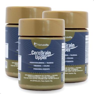 Imagem de Tirosina Taurina Fosfatidilserina Colina B6 TCM Cérebro Mental Focus Memória Cápsulas (3 und. 90 cápsulas)