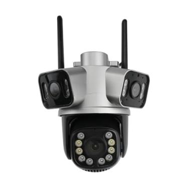 Imagem de ANJ.GG Câmera de Segurança Interna/Externa, Estilo Domo, 1080p/720p, Detecção de Movimento, Monitoramento Residencial, U25, Wi-Fi/Com Fio, Visão Noturna, AC/DC, Wi-Fi