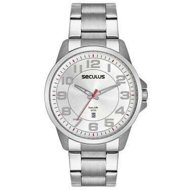 Imagem de Relógio Seculus Masculino Aço Casual Calendário 44216G0SVNA2-Masculino