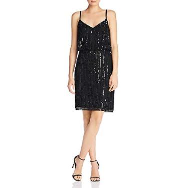 Imagem de French Connection Vestidos femininos com lantejoulas, Preto, 36