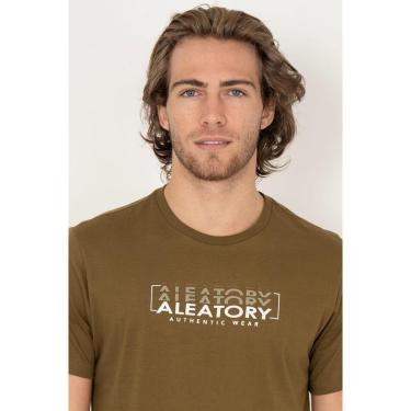 Imagem de Camiseta Aleatory Estampada Authentic Wear Marrom-Masculino