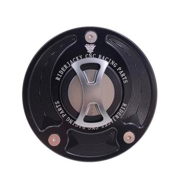 Imagem de Riderjacky Tampa de tanque de combustível sem chave para Suzuki GSF 650 GSF650 BANDIT de 2005 a 2019, GSF1200S GSF1250 BANDIT 2006 a 2019, GSXR1300/Hayabusa/GSX1300 R 2008-2020 (Cinza)