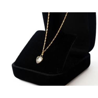 Imagem de Cordão Feminino Singapura em Ouro 18 K 750 40cm Pingente Coração Incol