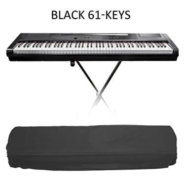 Imagem de Generic Teclado de Piano Digital Leve, Durável, Capa contra Poeira, à Prova D'água, Preto, 88 Teclas, Acessórios para Instrumentos Musicais (88 teclas pretas)