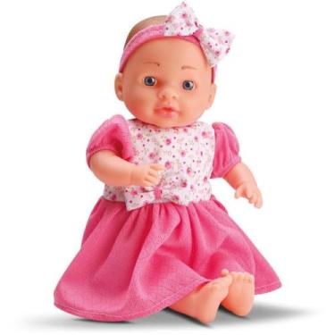 Imagem de Boneca Bella Conversinha 38CM com Mecanismo de Som e Corpo de Tecido -