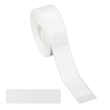 Imagem de PATIKIL Adesivos térmicos, refil de papel de impressão autoadesivo de etiqueta térmica 5 x 0,6 cm, 150 fitas/rolo para etiqueta de nome, endereço de código de barras, branco