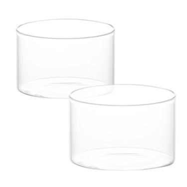 Imagem de Luxshiny Conjunto de 2 Taças de Vidro Transparentes para Sobremesa, Taças Multifuncionais para Pudim, Sorvete E Iogurte para Uso Doméstico