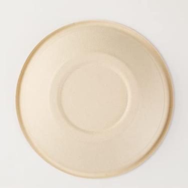 Imagem de 50 UN Disposable Compostable Paper Ecological Degradable Dinnerware Feito de Polpa Cana-de-Açúcar para Churrascos Camping Piqueniques Festa Aniversári