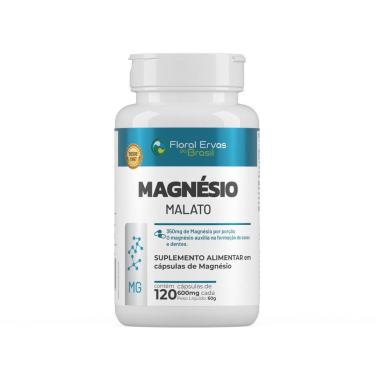 Imagem de Magnésio Malato 600mg 120 cápsulas Floral Ervas do Brasil-Unissex