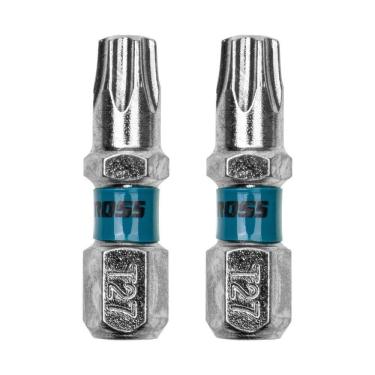 Imagem de Bit Torx T27 25mm Aço Rápido 2 Pçs Gross Magnético