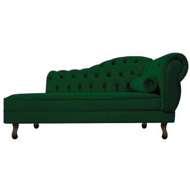 Imagem de Diva Recamier Diana 140cm Lado Esquerdo Suede Verde