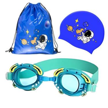 Imagem de Kit Hero Band Óculos Natação com Bolsa Touca Estojo Infantil Personage