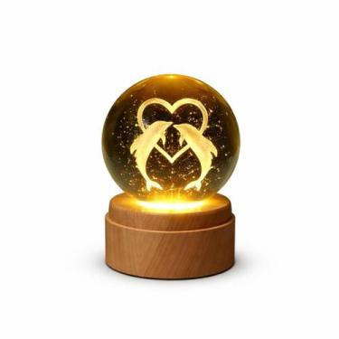 Imagem de Luminária Globo Decorativa 8cm em Cristal e Plástico Ideal para Decora