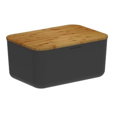 Imagem de Porta Pão Ou com Tampa de Bambu Linha Lume