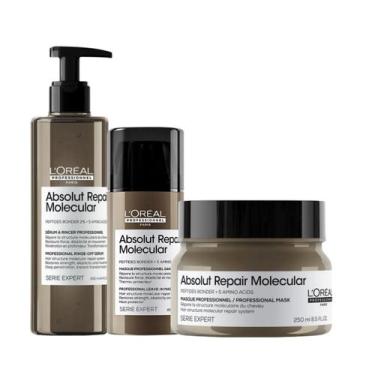 Imagem de Loreal Absolut Repair Molecular Leave-in + Sérum + Mascara 250ml - Lor
