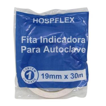Imagem de Fita Indicadora para Autoclave 19mm x 30m Hospflex