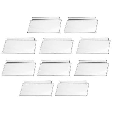Imagem de Kit 10 Expositores de Calçados Infantis para Painel Canaletado Transparente Mostruário...