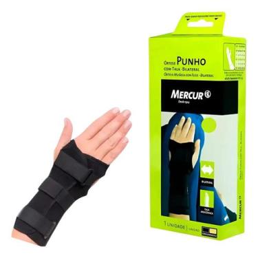 Imagem de Munhequeira Ortese Punho Bilateral Curta Mercur