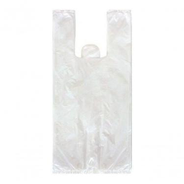 Imagem de Sacola Plástica Reciclada 50x60 para Embalagens Diversas Resistente 15KG Branca Leitosas Higipack