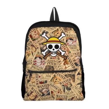 Imagem de Kit Escolar Infantil Mochila com Bolso e Estojo Estampa Piratas Chapéu