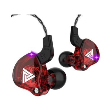 Imagem de Fone De Ouvido HiFi Com Fio QKZ AK6 Bass Stereo Com Microfone De 3.5MM