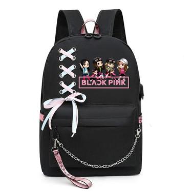 Imagem de Mochila Stray Kids School Bag Kids Nylon 31x14x42cm - Yiweisai