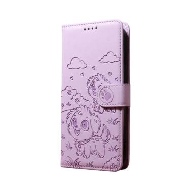 Imagem de Capa De Couro Magnética Para iPhone Com Design De Cachorrinho, Capa Fl