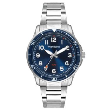 Imagem de Relógio MONDAINE masculino analógico azul 33028G0MVNE2