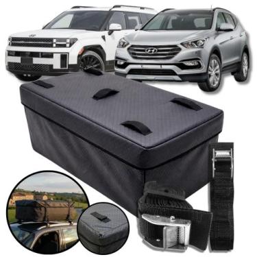Imagem de Bolsa Maleiro Teto 180L Impermeável+Cinta Hyundai Santa Fe - BR18
