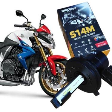 Imagem de Lâmpada Super Led Honda Cb 1000 Headligth Nano S14 H4 6000k - SHOCKLIG