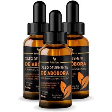 Imagem de Kit Com 03 - Óleo de Semente de Abóbora Rico em Vitamina E 30ml TuttiFlora-Unissex