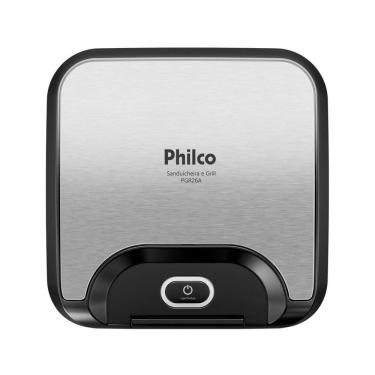 Imagem de Sanduicheira e Grill Philco 2 em 1 Inox 800W PGR26A