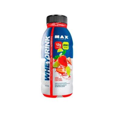 Imagem de Whey Drink Morango e Limão 300ml Max Titanium 1 Unidade