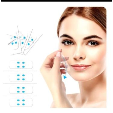 Imagem de Kit 40 adesivo para eliminar rugas marcas de expressão facial - Rio