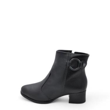 Imagem de Bota Feminina Dakota Cano Baixo REF: DA-961 COURO, 39, Preto