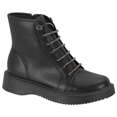Imagem de Coturno Moleca 5339.110 Feminino - Preto, Preto, 36