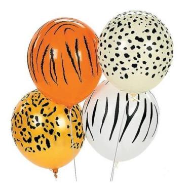 Imagem de Balão n10 safari com 50 unidades pic pic 