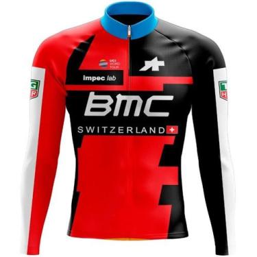 Imagem de Camisa scape bmc - manga longa, P, Vermelho
