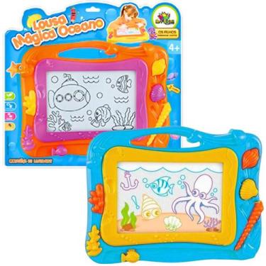Imagem de Lousa Magica Infantil Desenho Oceano Quadro Cores Sortidas - ART  BRIN