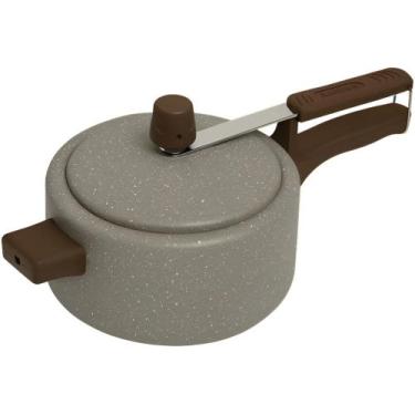 Imagem de Panela de Pressão Antiaderente Pequena 2 Litros Pressionella Stone Ram