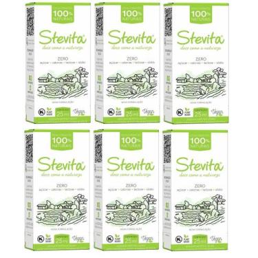 Imagem de Adoçante Líquido Stevita STEVIA NATURAL ZERO KCAL 25ml 6 Uni