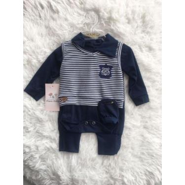 Imagem de Conjunto baby menininho 3 PCs luva , macacão e calça - Manu baby kids 
