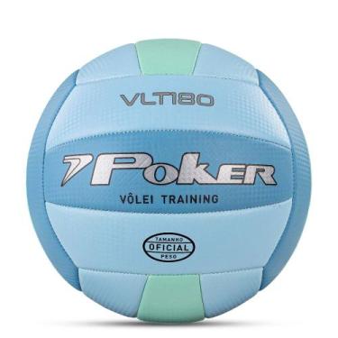 Imagem de Bola de Vôlei Poker Training 05843 - Azul/Verde, Azul