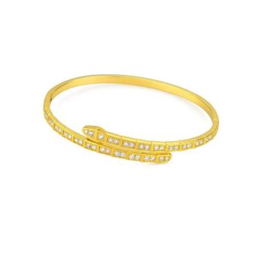 Imagem de Bracelete Cobra Inspiração - Banhado em Ouro 18k - Tri Gata Semijoias